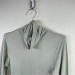 Universal Standard  Light Gray Jersey Turtleneck‎ In Mineral Grey Photo 3