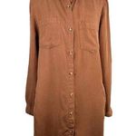 Altar'd State Rust Long Sleeve Collar Button Cuffs Shirt Dress Size Small Photo 0