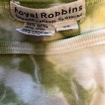 Royal Robbins  Crop Tank Top 100% Cotton Sleeveless Crew Neck Yellow Tie Dye XL Photo 1
