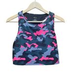 AQUA Camo Cropped Tank Sports Bra Size Medium Photo 2