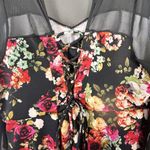 Torrid -Plus Size - Woman’s Size 4X Mini Scuba Illusion Neck Dress Black Floral Photo 18