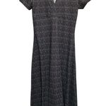 EXPRESS Vintage 90s TRICOT Small Maxi Dress Empress Stretch Cap Sleeve GEEK Y2K Photo 0