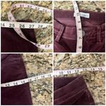 Loft Skinny Corduroy Pants High Waist Sz 25 Low Rise Syrah Wine Casual Preppy Photo 3