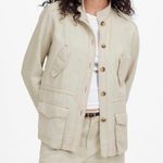 Madewell NWT Cinched Utility Jacket in Italian Linen Twill size small Photo 0