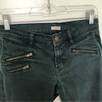 J.Crew  Zipper Skinny Jeans Green 24 Photo 1