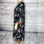 Jessica London Size 26 Floral Geometric Printed 3/4 Sleeve Shift Dress Photo 3