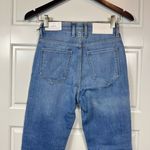 7 For All Mankind  Easy Slim Women's Painted Flower Medium Wash Jeans Size 24 NWT Photo 4