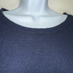 Splendid  Navy Crewneck Wool Cashmere Angora Blend‎ Sweater EUC Size S Photo 2