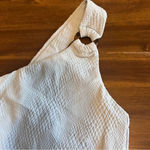 ONIA  Jenna One Piece Swimsuit One Shoulder Croc Texture Sterling Blue Large Photo 10