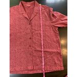 Tianello Blouse Women's XS‎ Buttons Tencel 3/4 Sleeve Textured STAINS FLAWS Red Photo 12