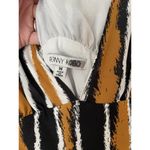 Ronny Kobo Brown Black Tiger Striped V Neck Maxi Dress Size Medium Photo 7