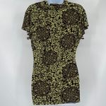 Vintage JKLA Y2K Babydyoll Top Sz L Festival Indie Art Brown Brown Baroque USA Size L Photo 5