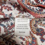 Violet+Claire Split Neck Paisley Print Blouse Size 2X Prairie Boho Cottagecore Photo 6