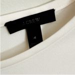 J.Crew Lana Cream Ivory Tiered Bell Ruffle Sleeve Round Neck Crepe Blouse 4 Photo 10