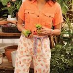 Soft Surroundings  Linen Blend Shorts  Summer Breeze Coral Orange Photo 7