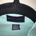 Anne Klein Top Light Teal Green Button Down Blouse Long Sleeves Sz M EUC Photo 3