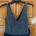 Adrianna Papell Anthropologie Bryce Navy Tulle Maxi Dress Gown Beaded Sz 0 NWT Photo 5