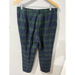 Pendleton  Pants Women 12 Blue Green Tartan Plaid Virgin Wool Tartan USA‎ M Photo 6