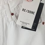 RE/DONE  70s Stove Pipe Straight Leg Jeans Size 29 White New with Tag Photo 7