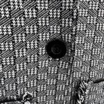 Sioni Sweater Vest Womens Medium Black White Knit Viscose Photo 4