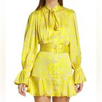 Alexis  Neela Floral Tieneck Minidress Yellow Size M Photo 6