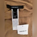 Forever 21  High Neck Ribbed Ruched Side Ties Long Sleeve Top Womens Sz S NWT Photo 5