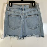 Carmar Blue Denim Mini Skirt with White Accents Size 25 Photo 5