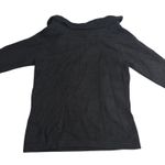 Hillard & Hanson Angora Blend Cowl Neck 3/4 Sleeve Sweater Top Black M Photo 3