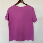 Nike Vintage Silver Tag 2000s Y2K Pink Spellout Logo Front Letters Women's Tee L Photo 5