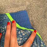 Nike  Blue and Neon Green Women's Athletic Shorts Photo 7