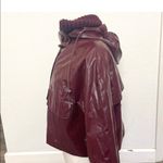 Dondup burgundy hooded rain jacket Size 42 Photo 1