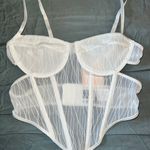 SheIn White Corset Top Photo 1