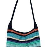 The Sak Y2K Stripe Crochet Hobo Purse Multicolor Shoulder Boho Coastal Cowgirl Photo 0