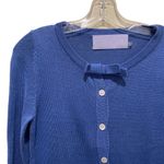 Vera Wang  Lavender Label Bow Cardigan Sweater Blue Size Small Photo 2