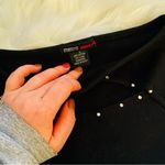 Metro Vintage 90s Y2k  Girl 3/4 sleeve keyhole cut out rhinestone top Photo 2