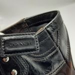 Coach Circle Patchwork Handbag Purse Black Brown Tote Shoulder Bag Retro Y2k Photo 5