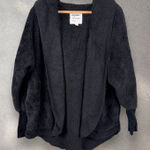 Dylan  Anthropologie Cozy Sherpa Fleece Open Front Hooded Cardigan Duster Sz L/XL Photo 0