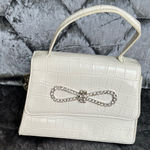 Akira  White Croc-Embossed Bag Photo 0