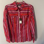 Wrangler  Retro NWT Women’s pink/red tribal Button Down Shirt in size medium Photo 1