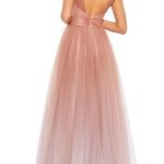 Mac Duggal NWT  Glitter Ombre V-Neck Sleeveless Gown Photo 2