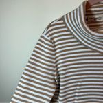 ✨ Polo Jeans Co. Ralph Lauren Women’s Tan White Striped Turtleneck Top Large Photo 3