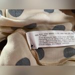 ZARA  polka dot pajama blouse gold black dots size xs Photo 9