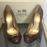 Coach horse bit chunky pumps size 8.5 with box Photo 0