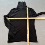 ZARA  Women Turtleneck Top M Black Long Sleeve Classic Basic Casual Shirt Tee Photo 3