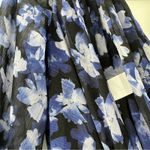Monique Lhuillier RTR ML Melanie Black White & Blue Floral Maxi Dress Sz 6 Photo 8