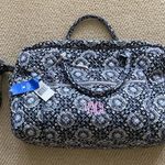 Vera Bradley Iconic Weekender Travel Bag Duffle Carryon Charcoal Medallion NWT Photo 0