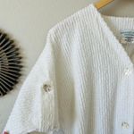 Garnet Hill organic cotton cover up robe cardigan Photo 4