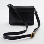 ZARA black genuine leather crossbody purse bag Photo 2