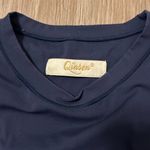 Qinsen Navy Short Sleeve Tee Blue Photo 2