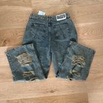 The Ragged Priest  - Dirty Wash Shredded Release Jeans in Brown & Green Photo 3